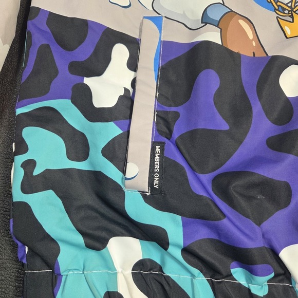 Members Only Nickelodeon X Jacket Size Large Rugrats Windbreaker Hey Arnold Camo - Picture 10 of 12